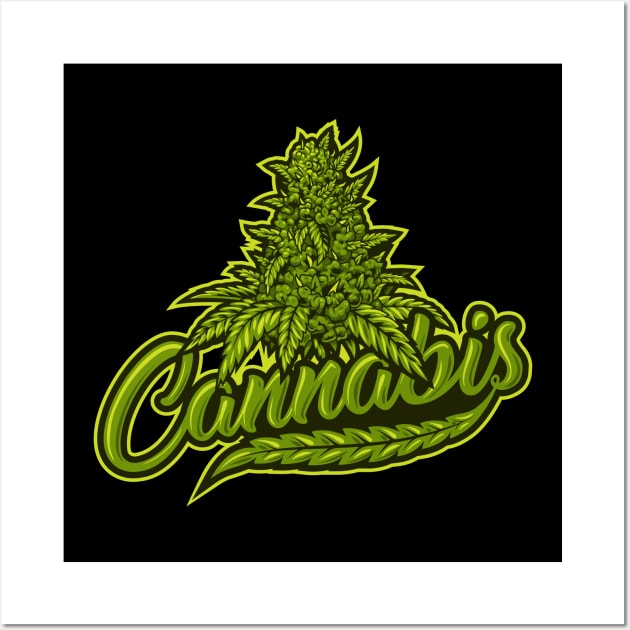 Cannabis Tops Wall Art by CryptoTextile